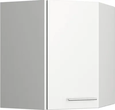 Produktbild von Optifit Eckhängeschrank Bengt932 BxTxH 60 x 34,9 x 70,4 cm weiß matt zerlegt Anschlag reversibel KFBE OEMD606-8+