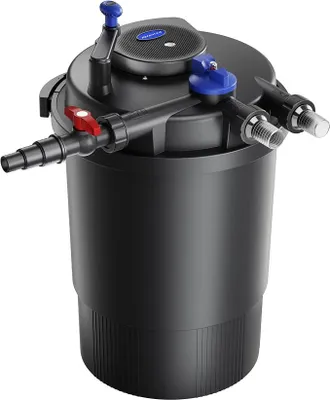 Produktbild von Druckteichfilter 12.000 l/h / 55 W UVC Einheit, Teichdruckfilter für Teiche bis 60.000 Liter, Teichklärer, Filteranlage