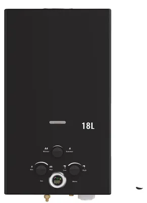 Produktbild von Gas-Wasserheizer, Sofortheizung, Sicherheitsmerkmale, OSRSQ-Schwarz-18L-EU