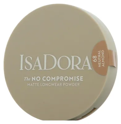Obrázek produktu pro IsaDora No Compromise Matte Longwear Powder 68 Neutral Almond (8 g)