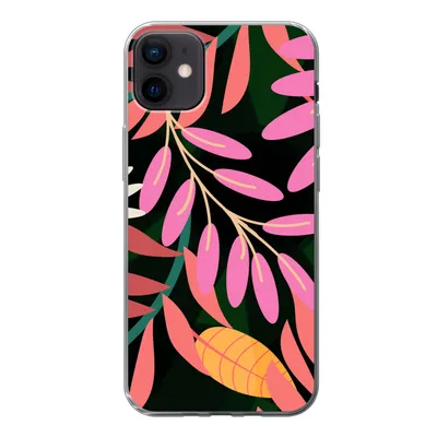 Produktbild von MuchoWow® Handyhülle Schutzhülle Hülle für iPhone 12 mini Tropisch - Blumen - Muster Silikon Softcase Handy Hülle - Bild
