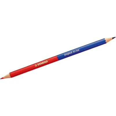 Produktbild von Premium-Buntstift - STABILO Original - Einzelstift - zweifarbig, rot & blau