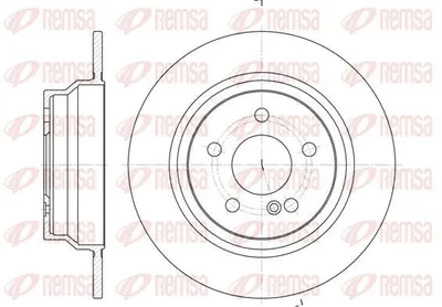 Produktbild von 2x REMSA Bremsscheibe 6787.00 hinten passend für MERCEDES-BENZ CLS (C218) 300mm