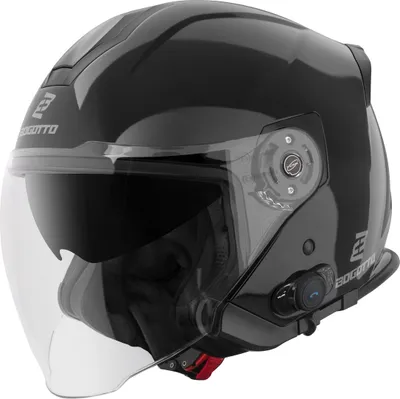 Produktbild von Bogotto H586 BT Solid Bluetooth Jethelm, schwarz, L