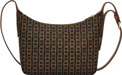 Image de FOSSIL Cuir sac à épaule bandoulière Cecilia Top Zip Crossbody Brown Multi brun