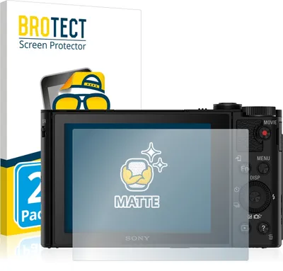 Produktbild von 2x BROTECT Schutzfolie für Sony Cyber-Shot DSC-HX90V Displayschutz Displayschutzfolie Folie Matt Entspiegelungsfolie