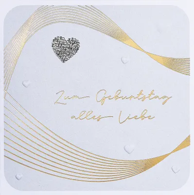 Produktbild von GEBURTSTAG  Zum Geburtstag Alles Liebe  Serie Diamond  Glückwunschkart