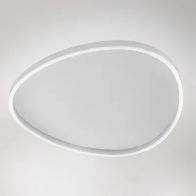 Productafbeelding van Ecaris P/G 72W LED-plafondlamp met dubbele lichtuitstraling, dimbaar, kleurtemperatuur 3000K/4000K, satijnwit aluminium - Gealuce