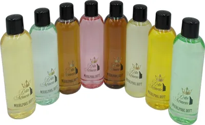 Produktbild von Dufte Momente | Whirlpool Duft 8 x 250ml | Cuba Sunset, Eukalyptus, Honig-Mandel, Jasmin, Kokos-Vanille, Lemongras, Orange-Citrus, Polarminze