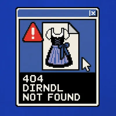 Immagine prodotto di 404: Dirndl non trovato. , Wiesn, abbigliamento tradizionale, pantaloni in pelle, Baviera, maglietta da donna, blu, taglia 3XL