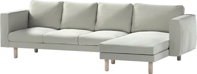 Produktbild von Dekoria Bezug für Norsborg 4-Sitzer Sofa mit Recamiere, mintgrün, Norsborg Bezug für 4-Sitzer Sofa mit Recamiere