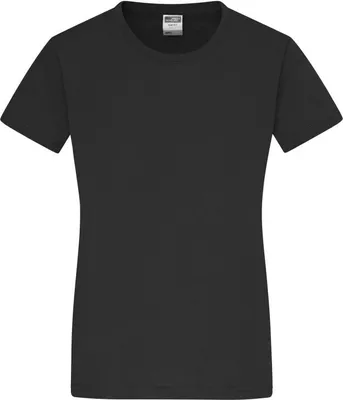Produktbild von Ladies' Slim Fit-T Figurbetontes Rundhals-T-Shirt black, Gr. L