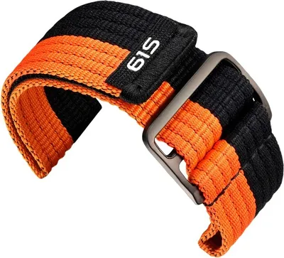 Produktbild von INF Garmin Fenix 8/7X/970/965 Sport Nylon Uhrenarmband Schwarz 26 mm