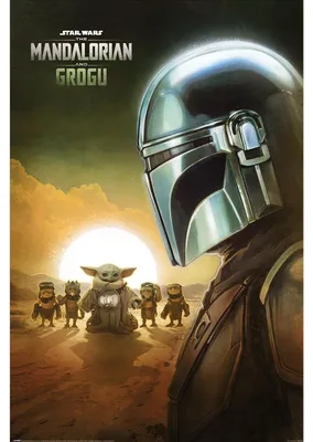 Produktbild von Mandalorian & Grogu - Sunset - Poster 61x91,5 cm