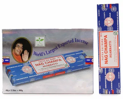 Imagen del producto de Incienso Satya Nagchampa, 40 gramos