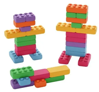 Zdjęcie produktu dla Marioinex Klocki Klocki Pastelowe 33 Szt