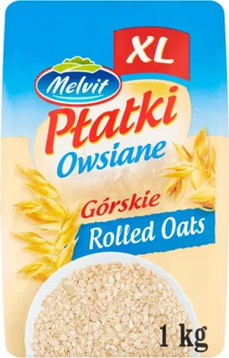 Zdjęcie produktu dla Melvit Płatki Owsiane Górskie Xl 1 Kg