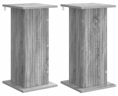 Immagine prodotto di vidaXL Porta piante, 2 pezzi, grigio Sonoma, 30,5 x 30 x 60,5 cm