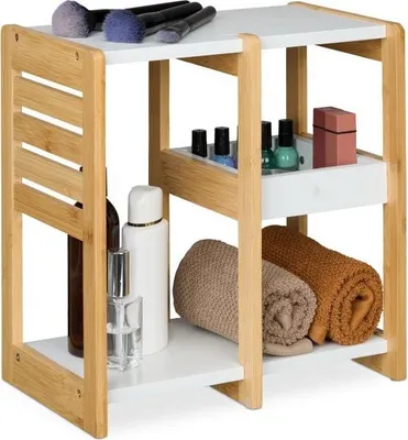 Produktbild von Badezimmerregal Bambus 3 Ablagen