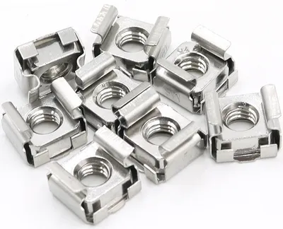 Produktbild von Set 10 Stk. Käfigmuttern M5 Stahl verzinkt für Rackschiene Käfigmutter