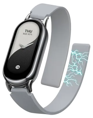 Produktbild von kwmobile Ersatzarmband kompatibel mit Xiaomi Mi Band 10 / Mi Band 9 / 8 Armband - Fitnesstracker Silikon Band mit Magnetverschluss Hellblau