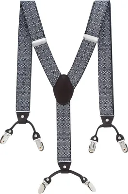 Produktbild von Hosenträger Schwarz Weiß Grau Y Form exklusiv