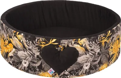 Obrázek produktu pro H&F Bytový textil Míčový bazén | Míčový bazén pro děti 98x30cm | Barva: černá s květinami