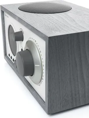 Close-up view of a Tivoli Model One+ radio.