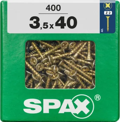 Produktbild von Spax Universalschrauben 3.5 x 40 mm PZ 2 - 400 Stk.