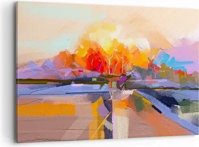 Produktbild von Bild auf Leinwand - Leinwandbild - Abstraktion modern - 120x80cm - Wand Bild - Wanddeko - Leinwanddruck - Bilder - Kunstdruck - Wanddekoration - Leinwand bilder - Wandkunst - AA120x80-4097