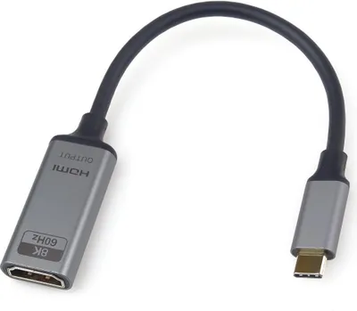 Obrázek produktu pro PremiumCord Adaptér USB-C na HDMI rozlišení obrazu 8K@60Hz,4K@144Hz Aluminium 20cm