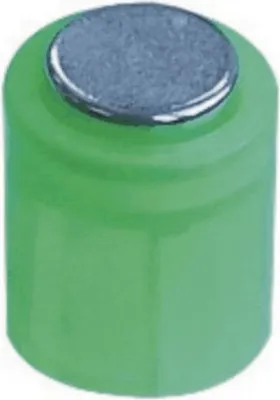 Produktbild von Magnet Zylinder 14x9mm bis 1900g VE=6 Stück kristallgrün