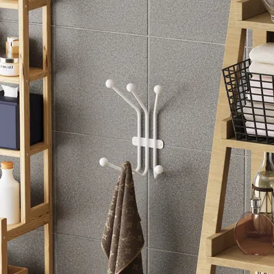 Zdjęcie produktu dla Wallity, Ant-B, metalowy haczyk ścienny, biały, METALLKÖRPER, 23 x 13 x 30 cm