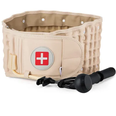 Produktbild von Aufblasbares Wirbelsäulen Dekompression Lendenwirbelsäule Lower Back Belt Brace, Rückenbandage 116 x 15,5 cm