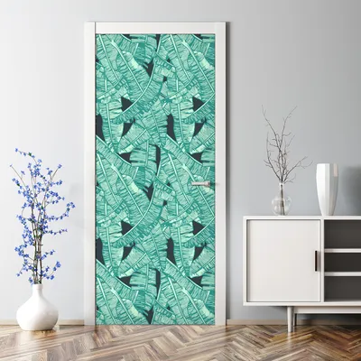 Produktbild von Dekorative Türtapete selbstklebend Klebefolie Türaufkleber Aufkleber Exotische Palmen 85 x 200 cm