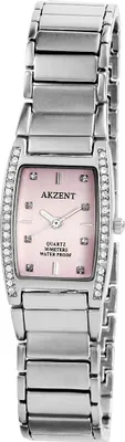 Produktbild von Akzent Damenuhr mit Metallarmband