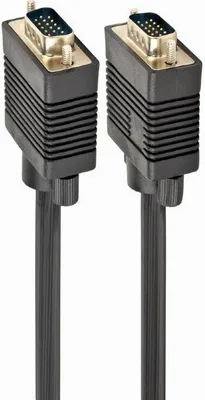 Produktbild von Gembird CC-PPVGA-15M-B, 15 m, VGA (D-Sub), VGA (D-Sub), Männlich, Männlich, Schwarz