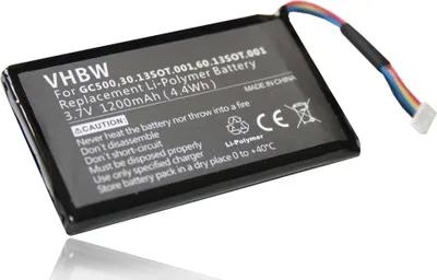Produktbild von vhbw Akku kompatibel mit Navigon 8450, 8410 GPS Navigation Navi (1200 mAh, 3,7 V, Li-Polymer)