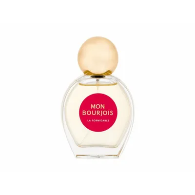 A clear, front-facing studio shot of a perfume bottle.