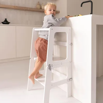 Zdjęcie produktu dla Krzesło Montessori 2 w 1 - Białe