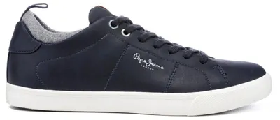 Image de Baskets pour hommes Pepe Jeans Marton Basic, baskets légères de couleur bleu marine, taille 45
