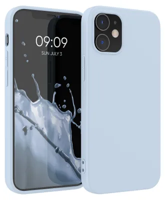Produktbild von kwmobile Handyhülle für Apple iPhone 12 / iPhone 12 Pro Hülle - TPU Case - Kabelloses Laden - Schutzhülle Cover in Hellblau matt