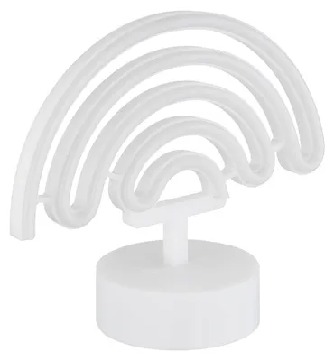 Produktbild von LED Tischleuchte, Regenbogen, weiß, Neonleuchte, H 19,5 cm
