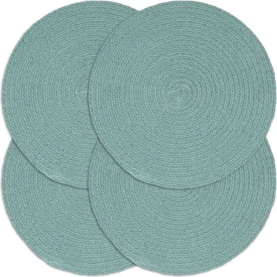 Immagine prodotto di Tovagliette 4 pezzi. Verde 38 cm Rotondo Cotone