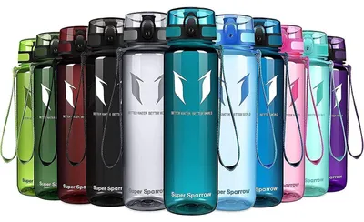 Produktbild von Trinkflasche Tritan BPA-frei 1000 ml Seeglas