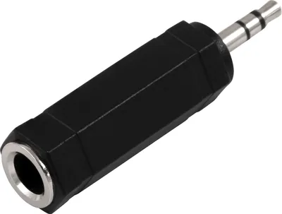 Produktbild von Kopfhöhrer-Adapter HOLLYWOOD, AUX Klinke 6,35mm auf 3,5mm, Stereo