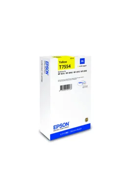 Produktbild von Epson T7554 - 39 ml - Größe XL - Gelb - original - Tintenpatrone - für WorkForce Pro WF-8010, WF-8090, WF-8090 D3TWC, WF-8510, WF-8590, WF-8590 D3TWFC