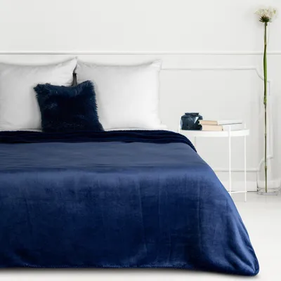 Obrázok produktu pre Eurofirany obojstranná deka modrá 160 cm x 70 cm dekorácia