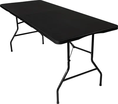 Produktbild von Gartentisch klappbar Campingtisch Buffettisch Falttisch mit Tragegriff Stabiler Klapptisch für In- und Outdoor | 180x70x74 cm (Schwarz)