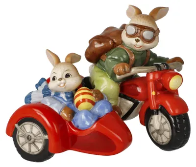 Immagine prodotto di Goebel, figurina della collezione "Osterhasen" (coniglietti di Pasqua), raffigurante un coniglietto in movimento
